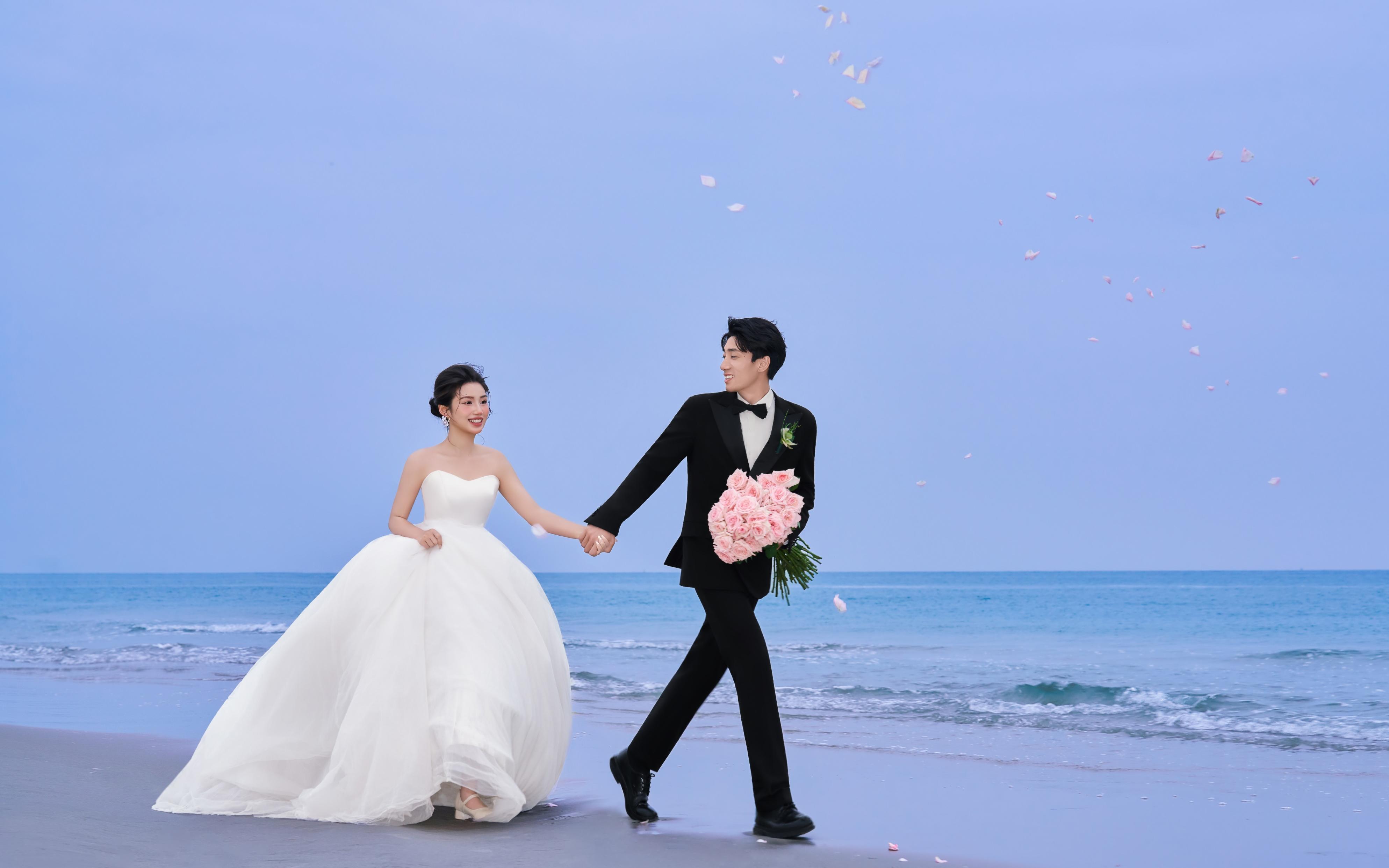 【卡布里蓝】蓝色大海婚纱照
