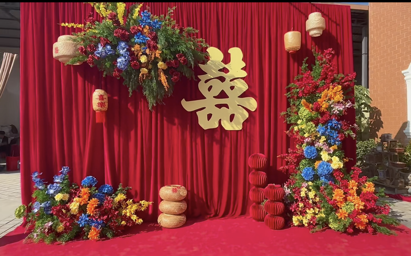 农村小县城的简单农村婚礼