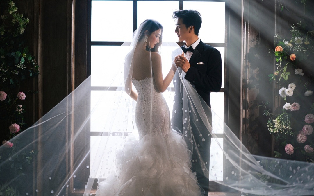 4K的画质8K的美貌✨法式婚纱照真的美疯了