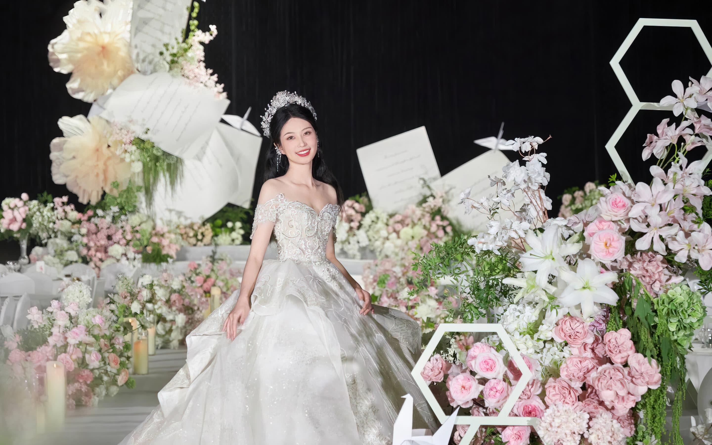 我的小预算韩系淡粉色婚礼被夸了哇！