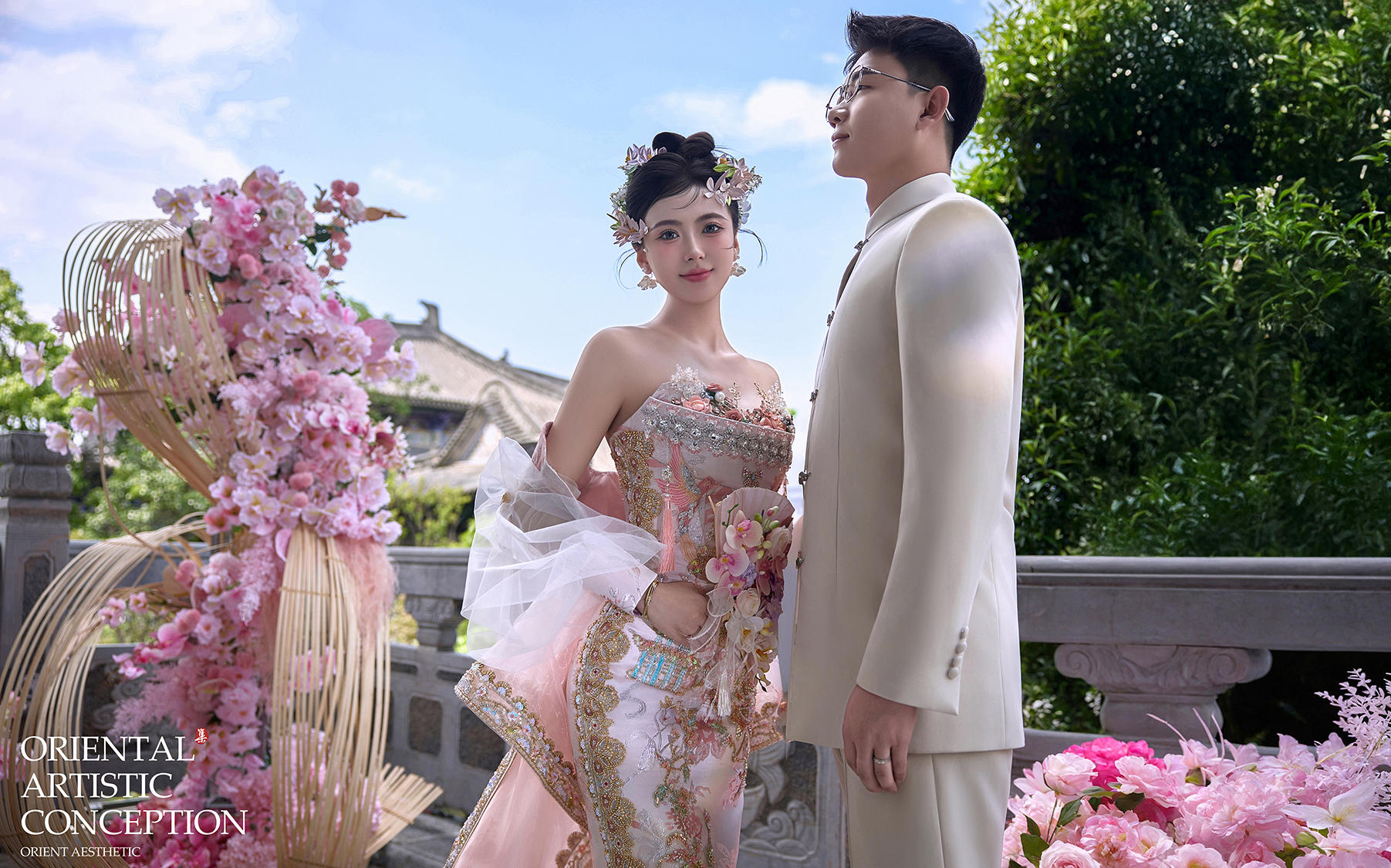 大理客片·柔美婉約的新中式婚紗照丨浪漫到骨子里