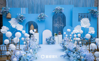 20240128 梅州兴宁 蓝色系 农村庭院婚礼
