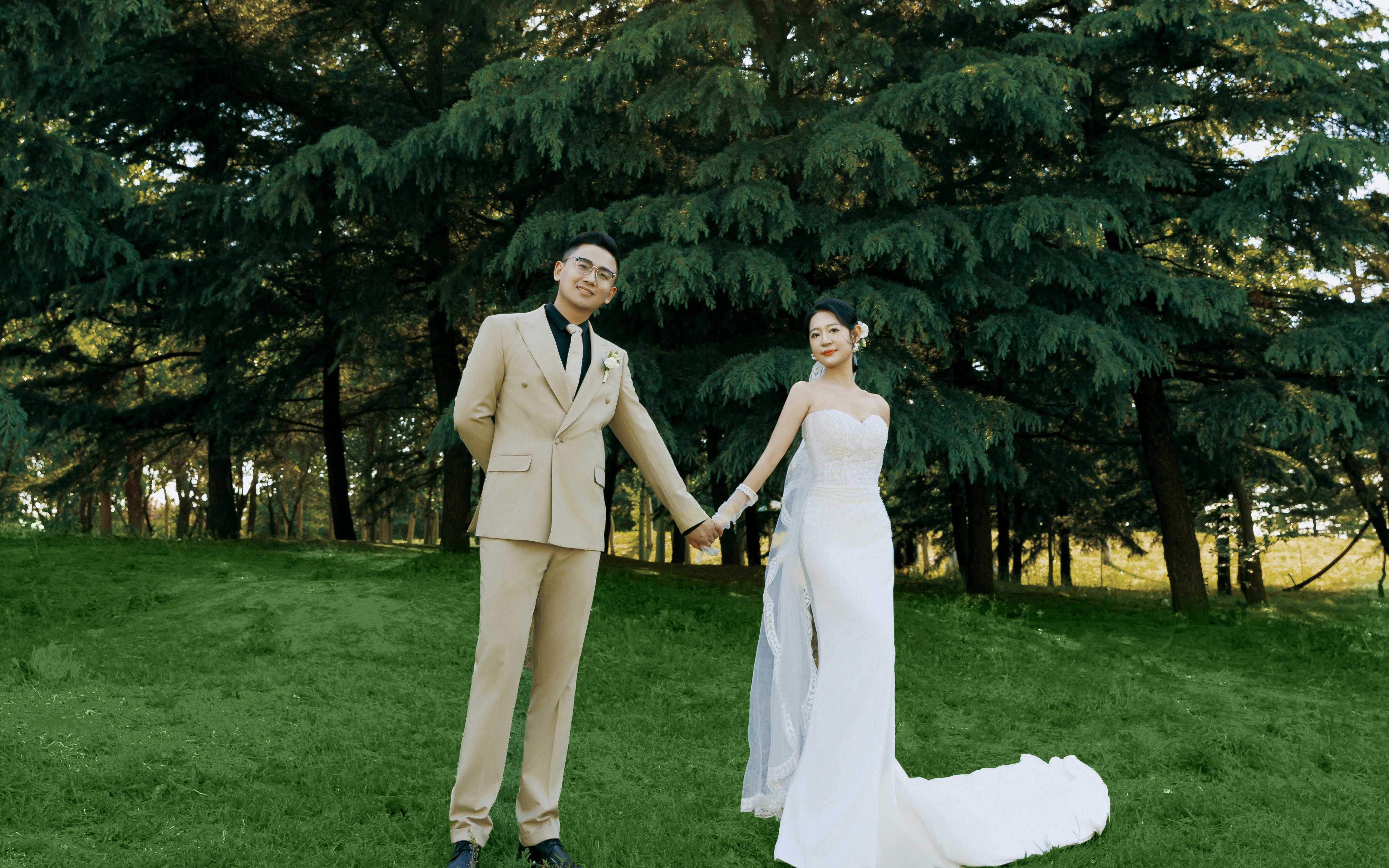 客片｜被这套韩式森系婚纱照美到窒息！