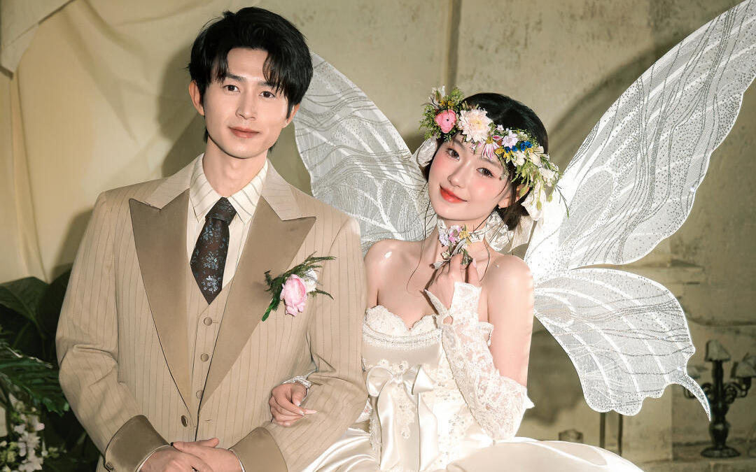 超韩式室内婚纱照  