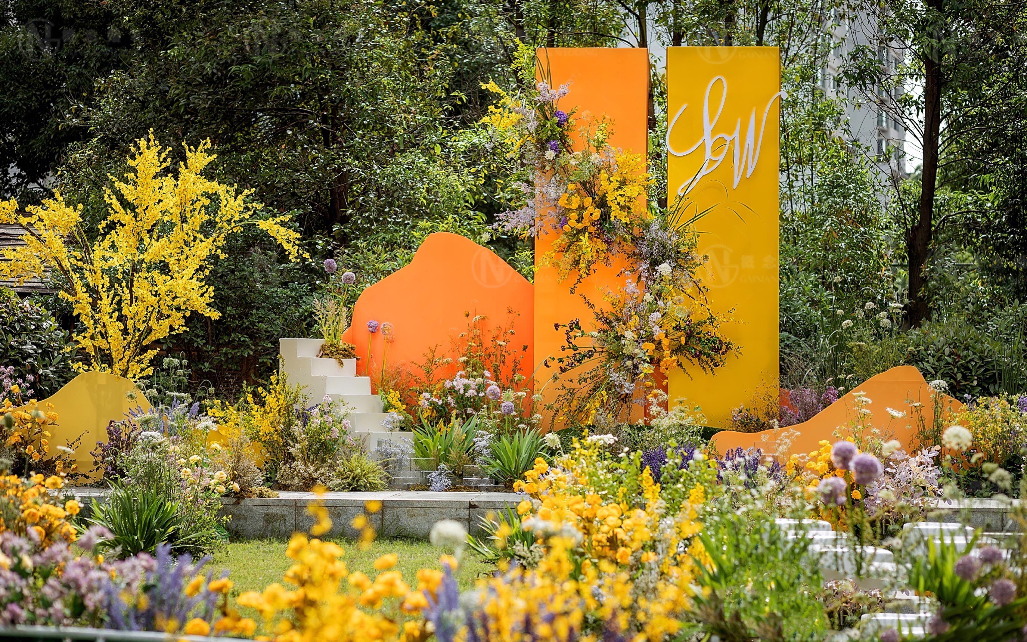 【悦禾婚礼】明黄色的户外婚礼真的惊艳到每个人