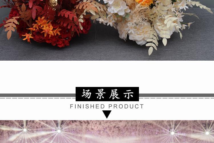 新款婚庆仿真花尤加利盆花路引花舞台花