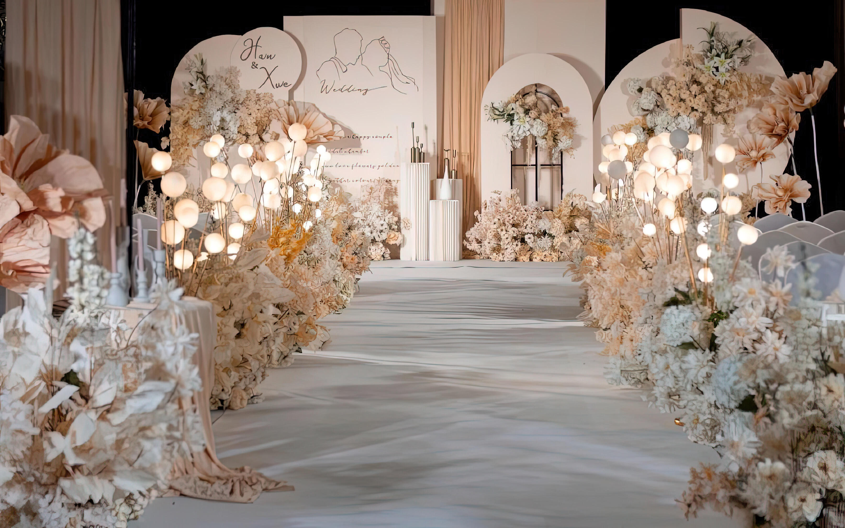 浪漫婚禮定制-香檳色