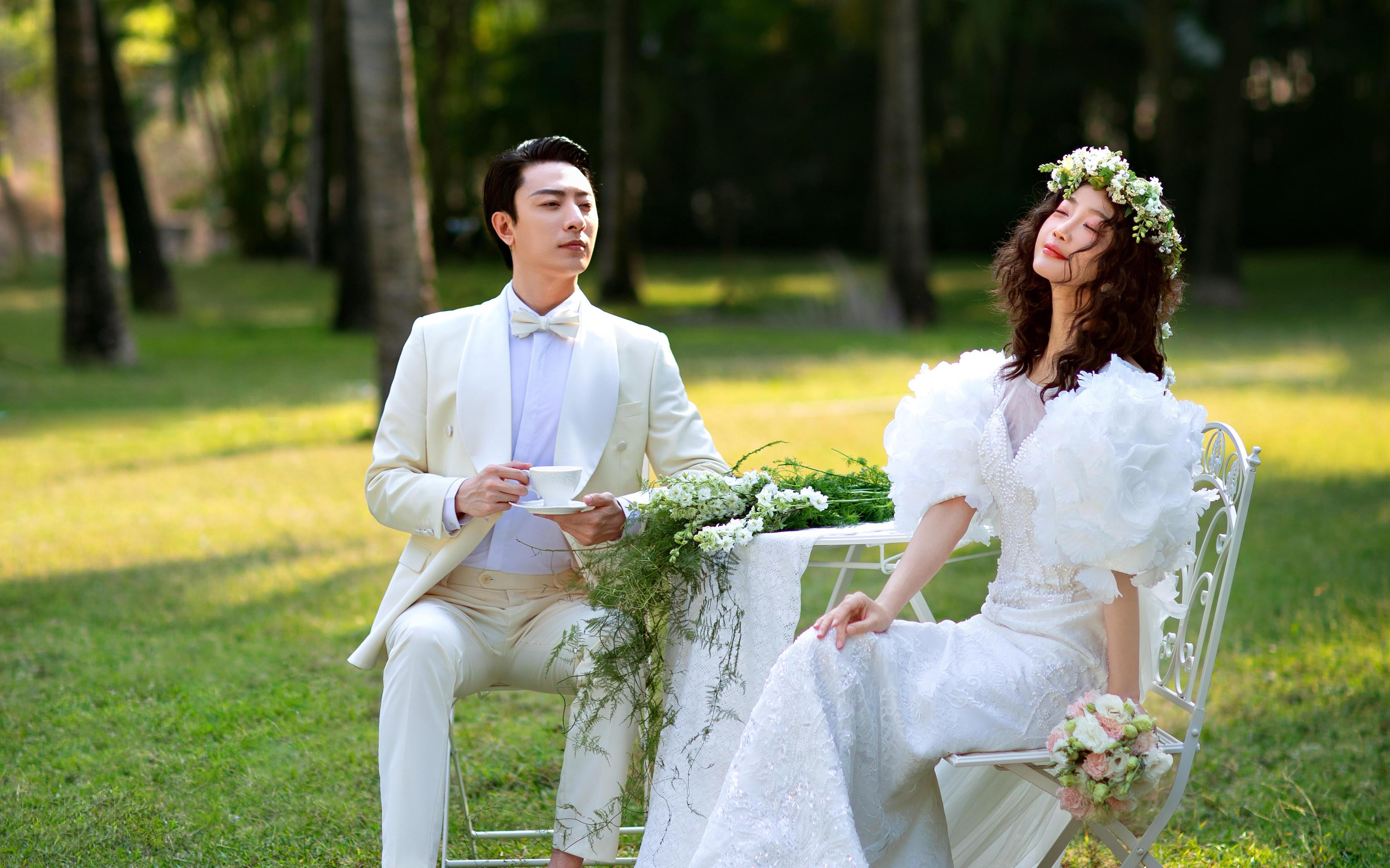 三亚椰林长廊的浪漫