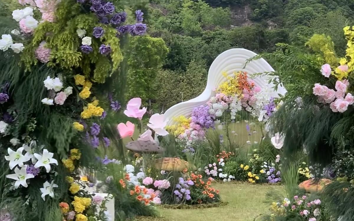 清新怡人的公园风格婚礼布置