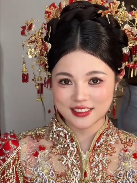 中式婚礼跟妆视频1