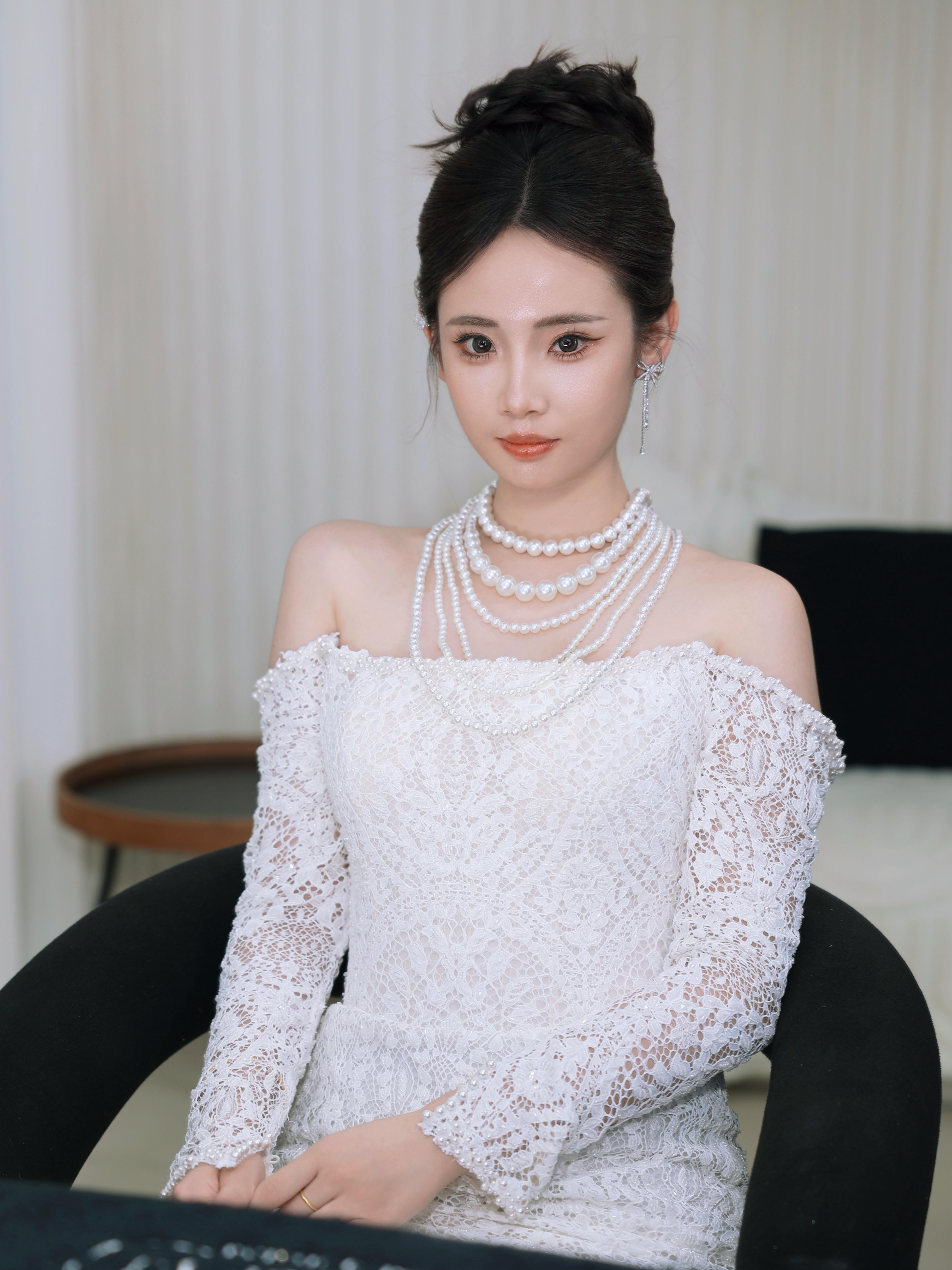 【白芷婚纱】蕾丝鱼尾迎宾造型