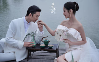 新中式🍂一梦江南🌿新中式园林意境感婚纱照