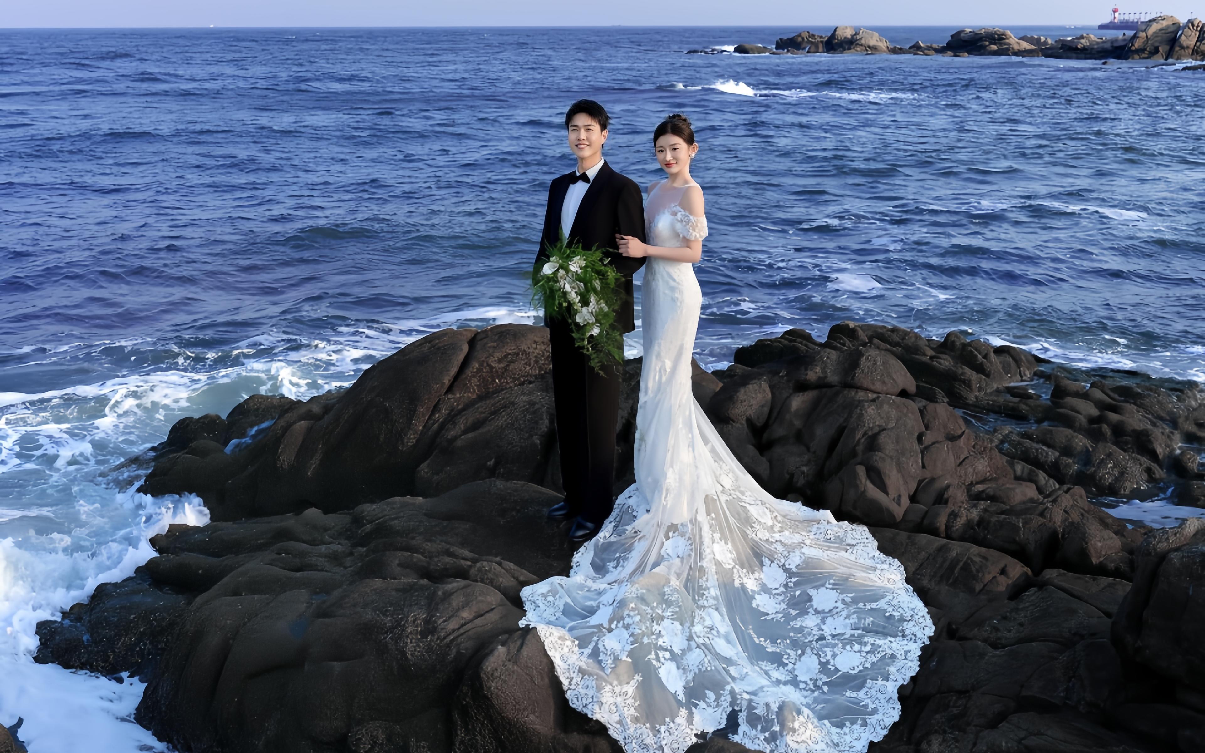 这组海景婚纱照真的好美