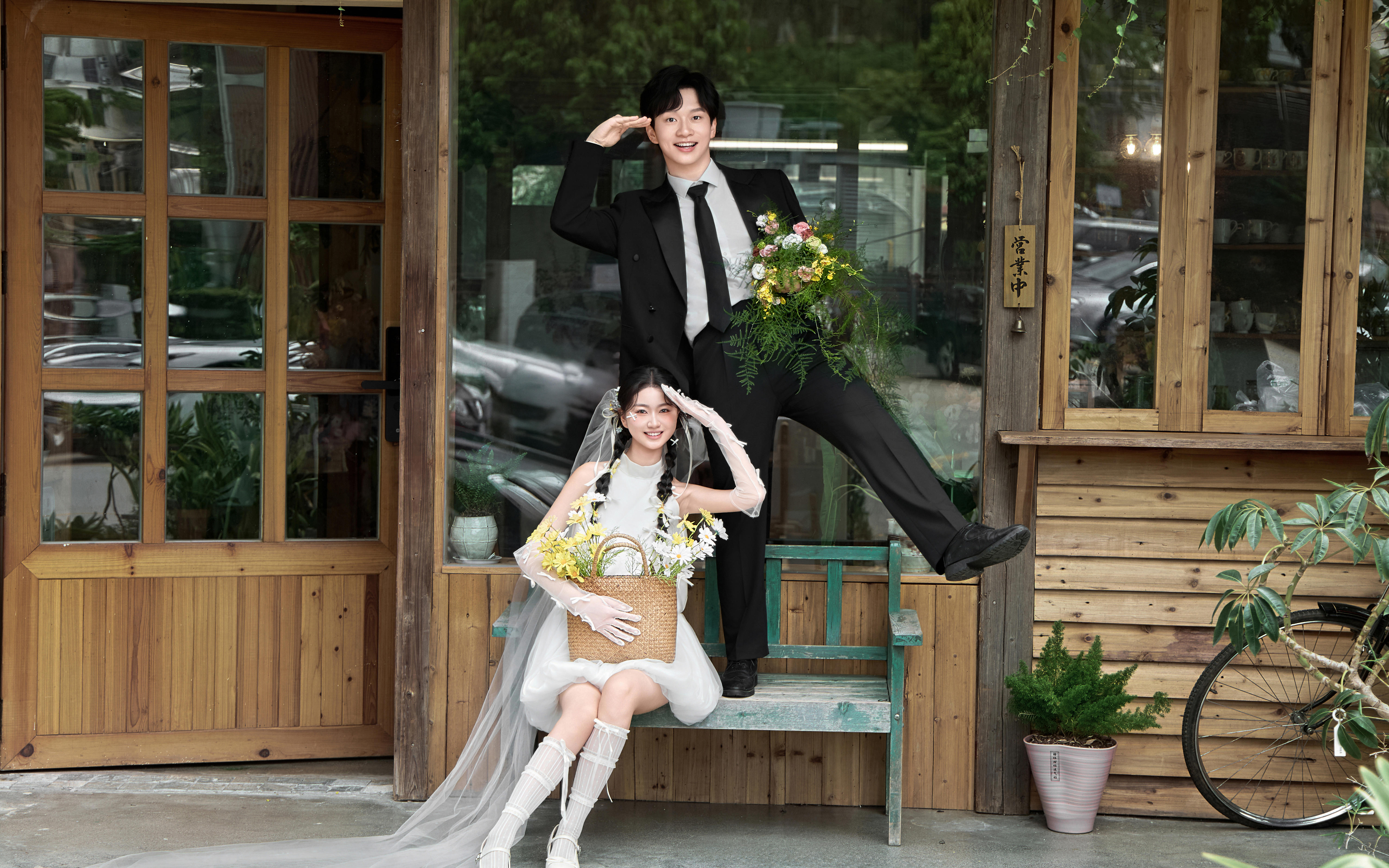 哇塞塞🌸被夸爆的花房少女婚纱照来啦💐