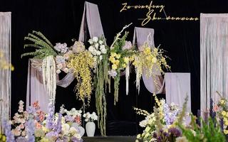 【金夫人·萝亚】小众紫色布幔婚礼