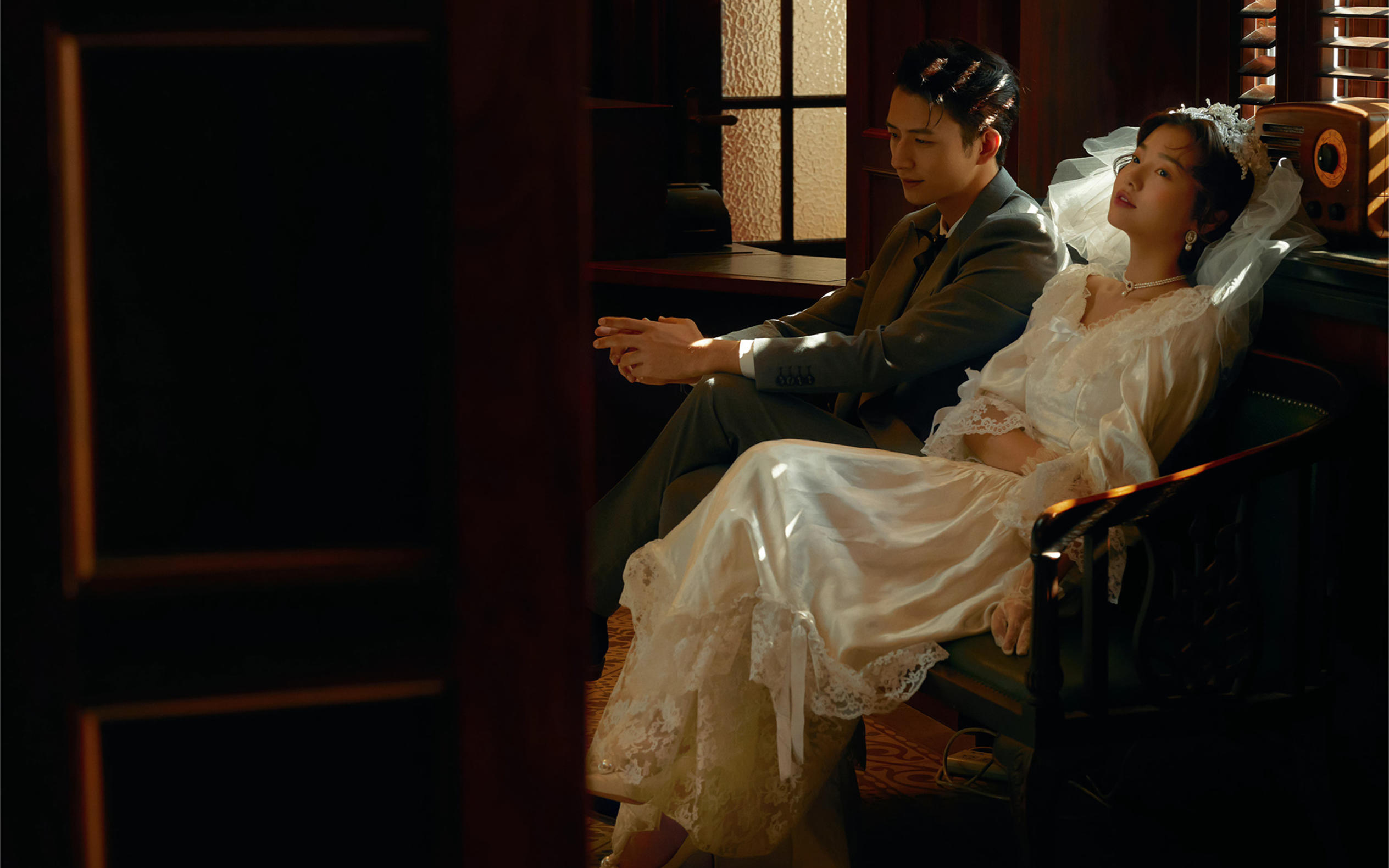 心动一万次的法式复古婚纱照