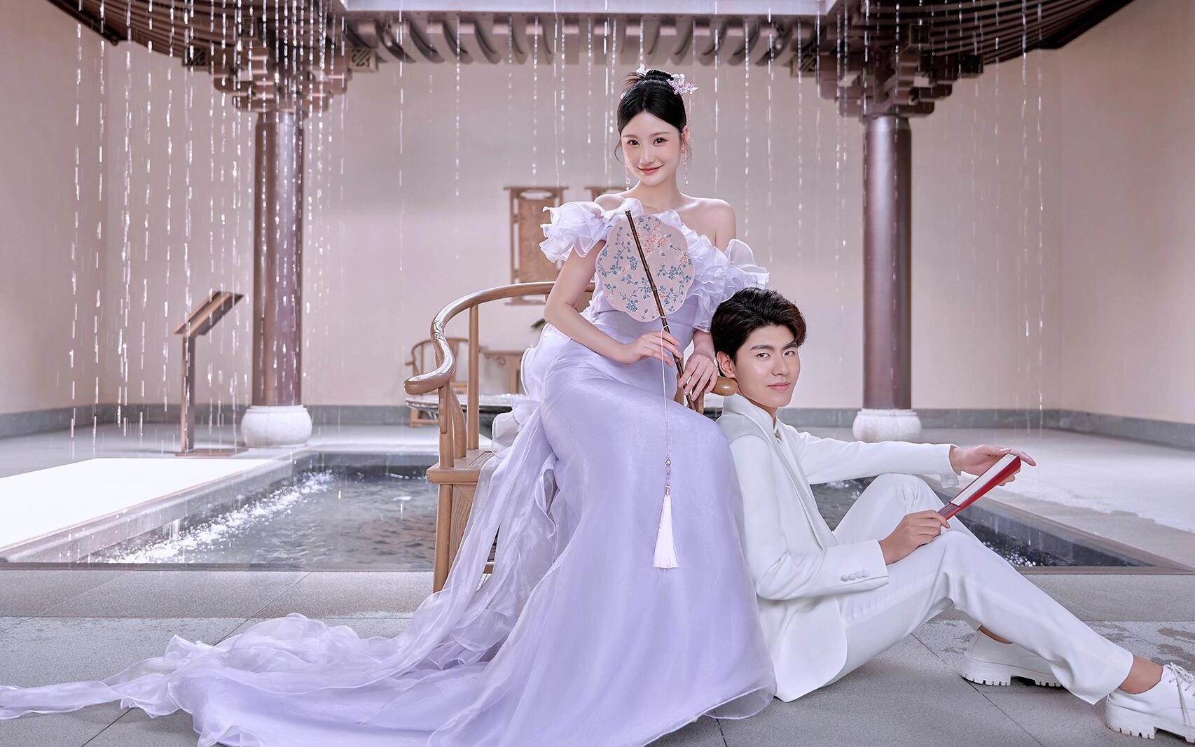 柔美婉約新中式園林婚紗照??浪漫到骨子里的 