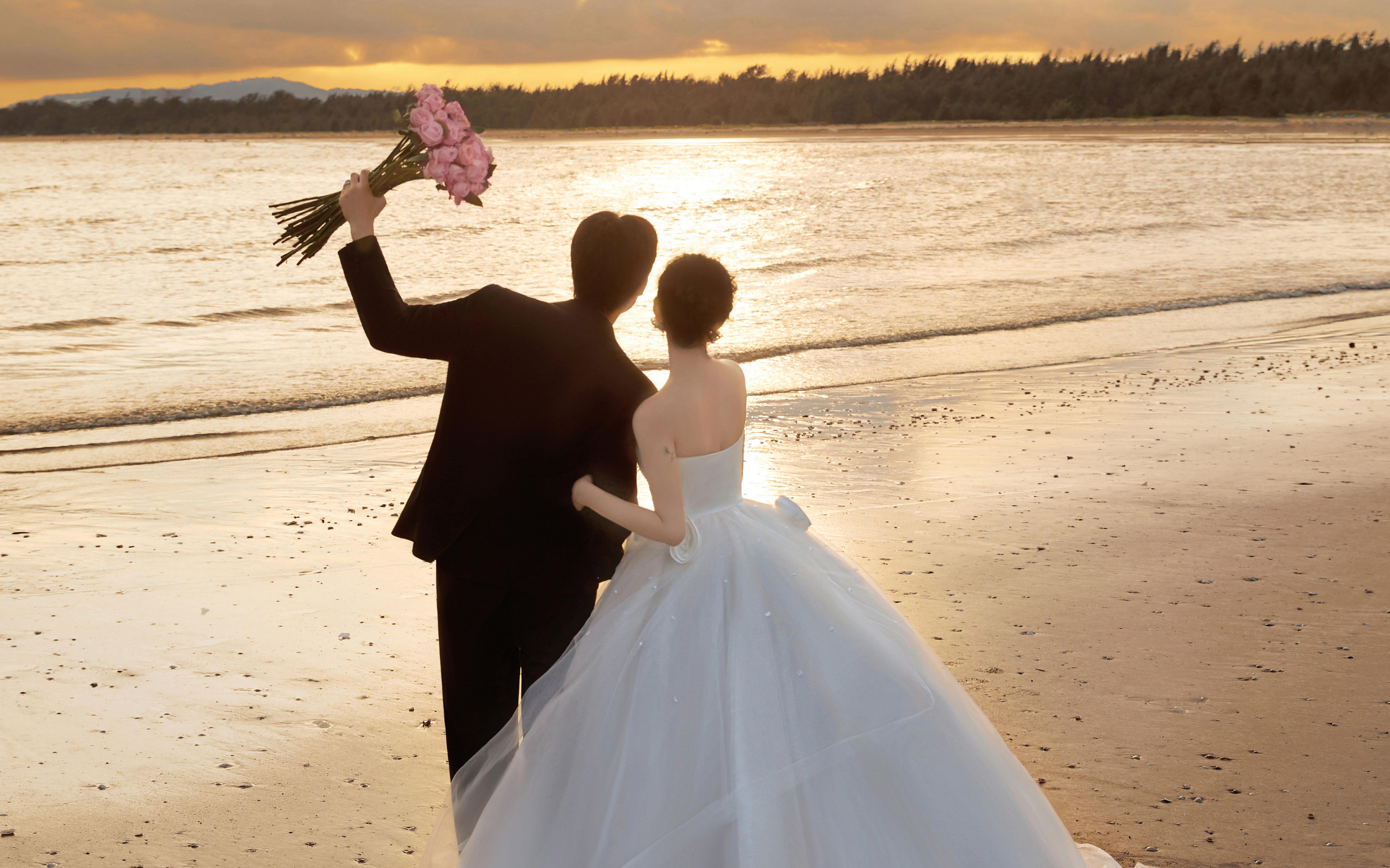 【法式印象】反復(fù)心動的??夕陽婚紗照氛圍感