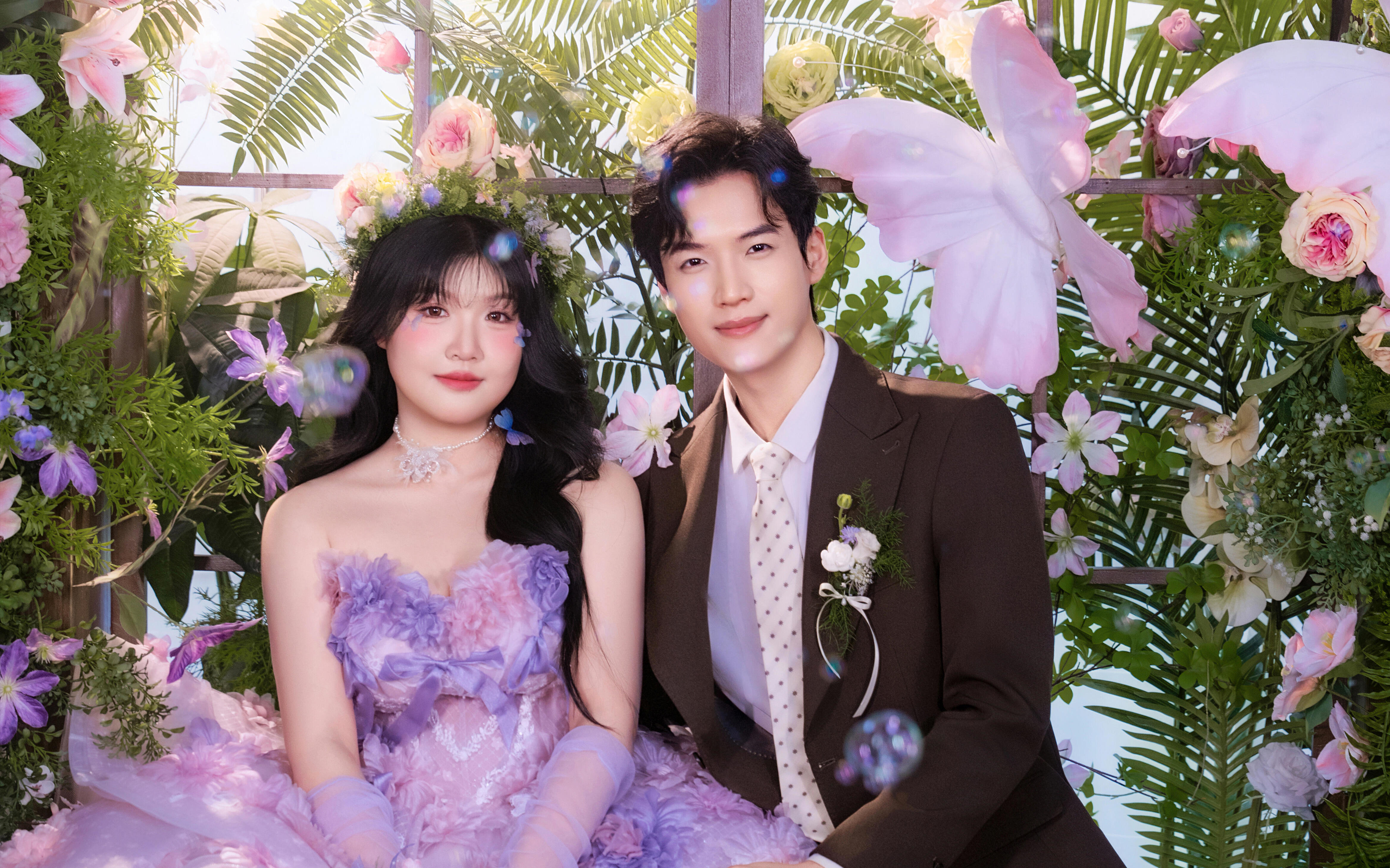 🌿花房里的紫霞｜微胖新娘也能仙气飘飘