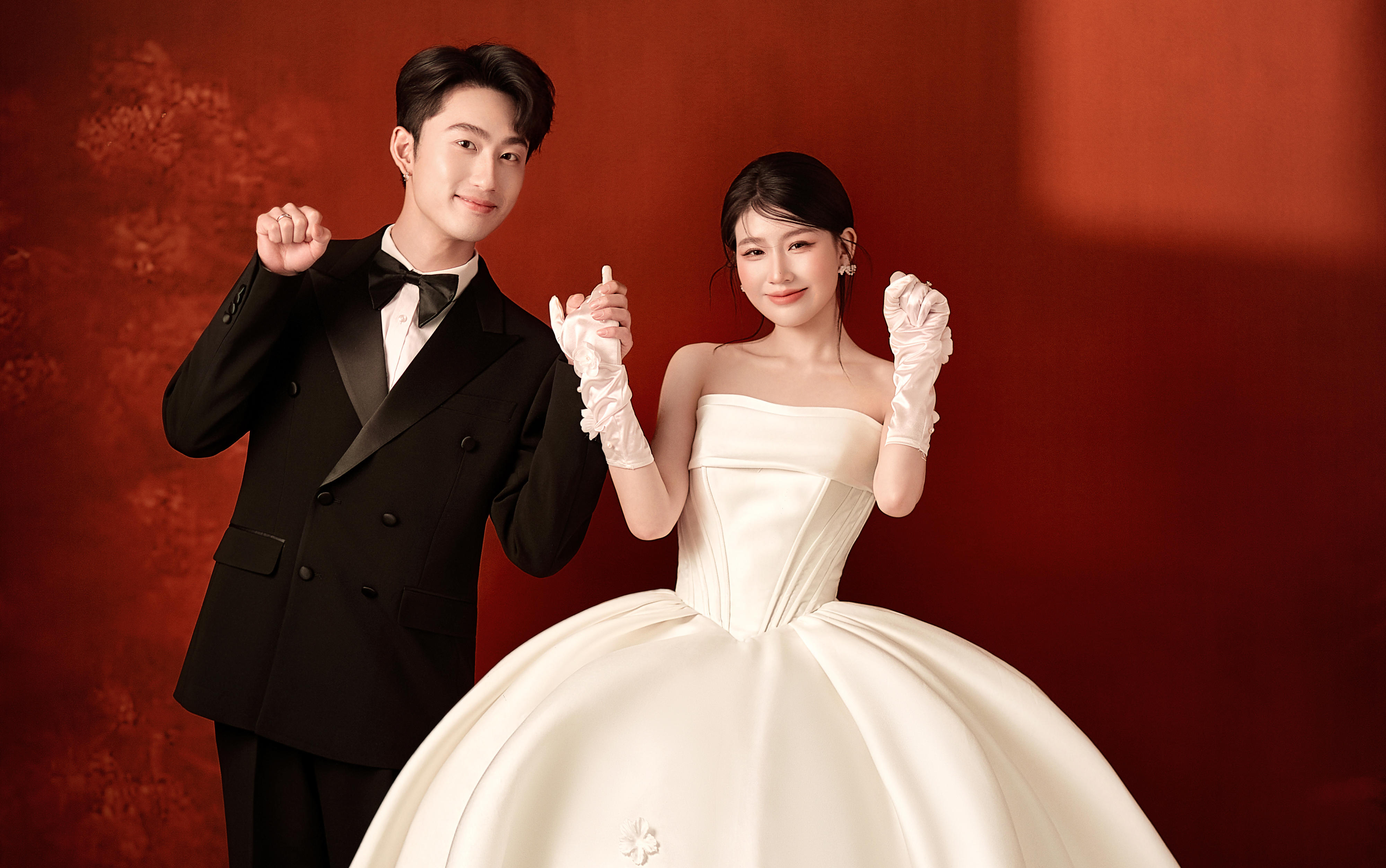 复古简约质感婚纱照