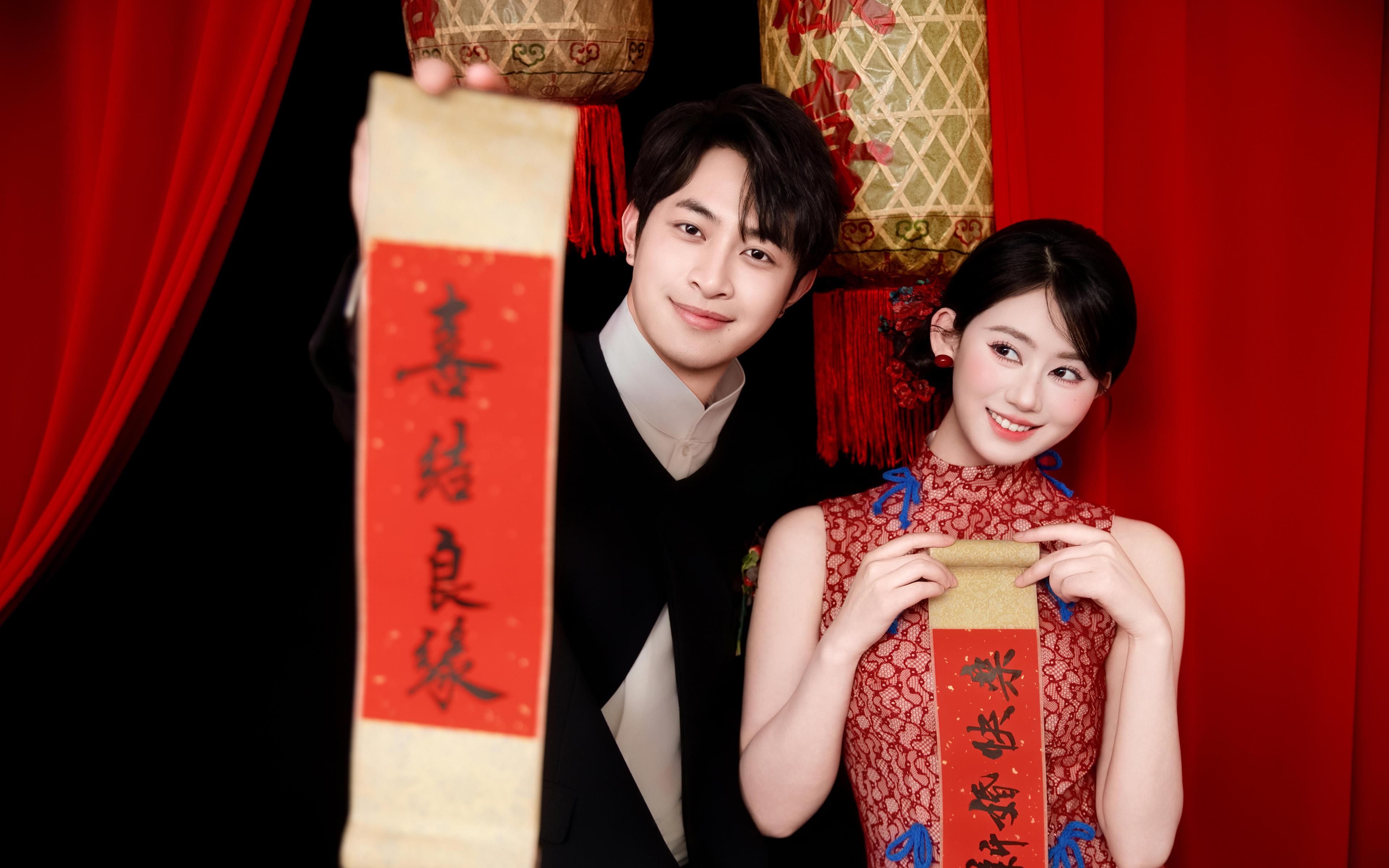 内景 l 吼吼❗️00后的喜嫁婚纱照也太甜了