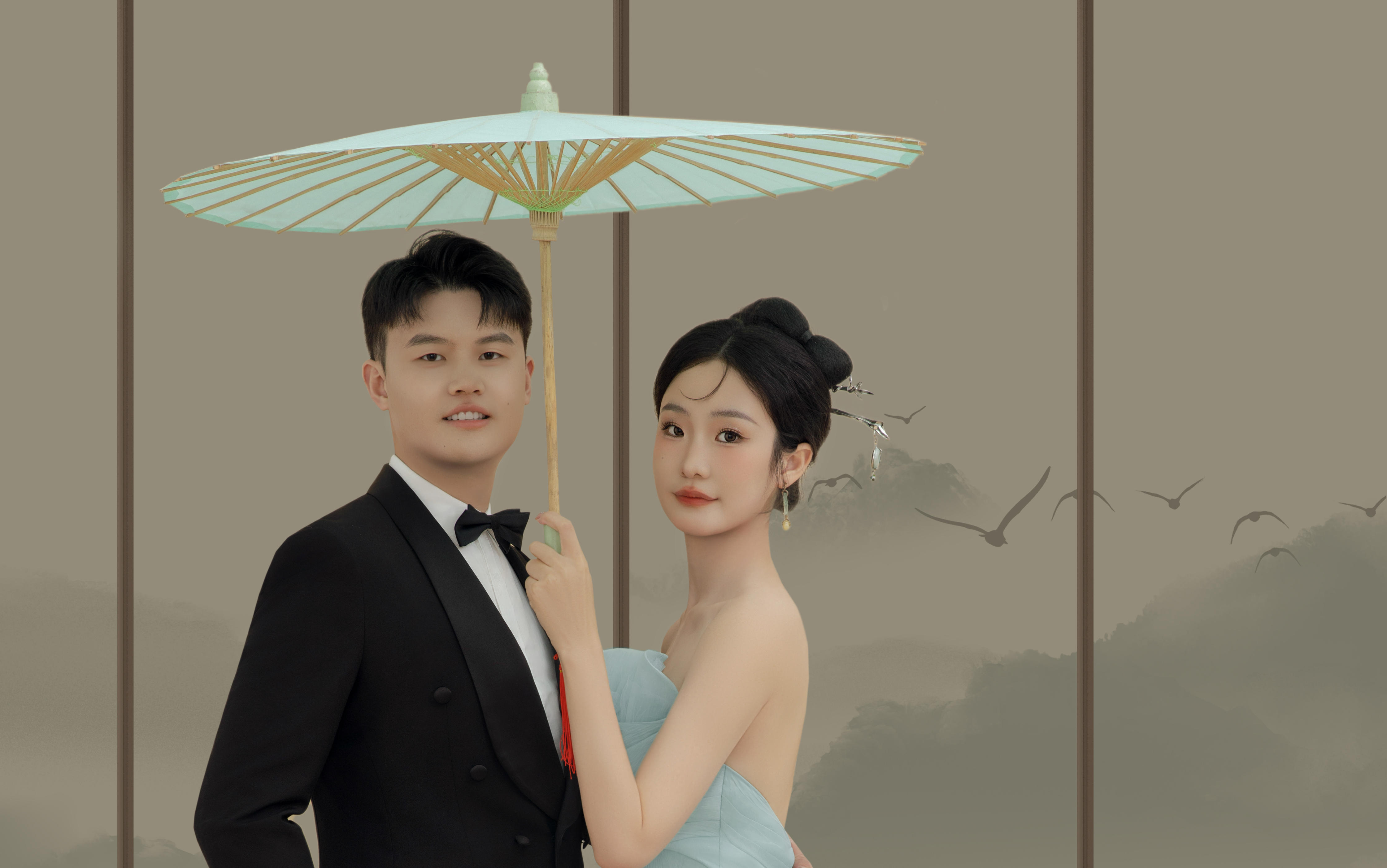 感到中式美学的魅力 | 园林婚纱照的温婉