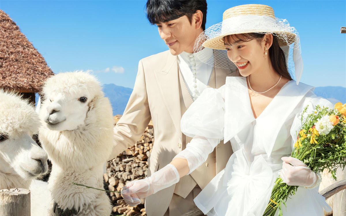 年轻人超爱的森系草坪婚纱照✨松弛buff叠满