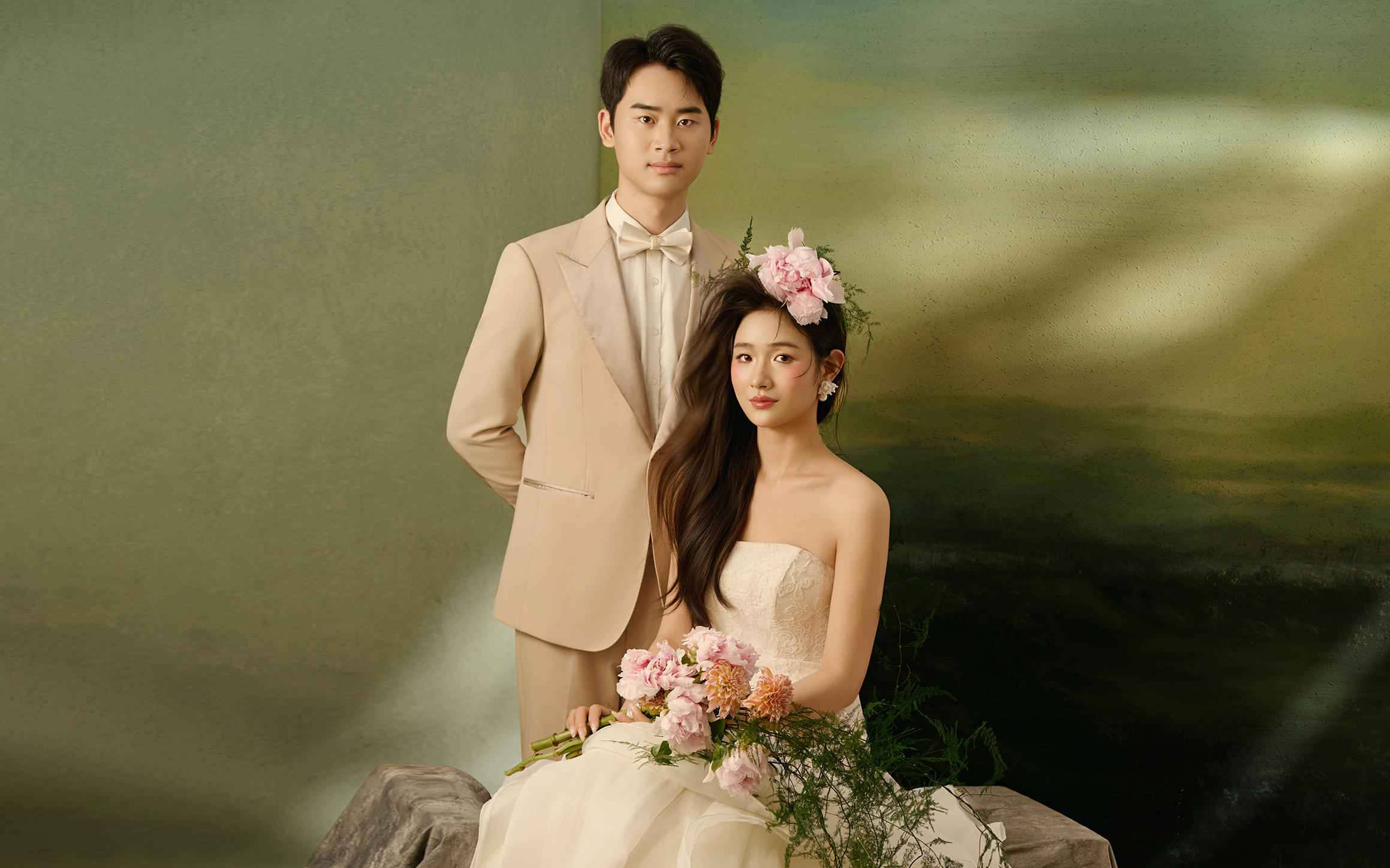 美院级复古油画婚纱照