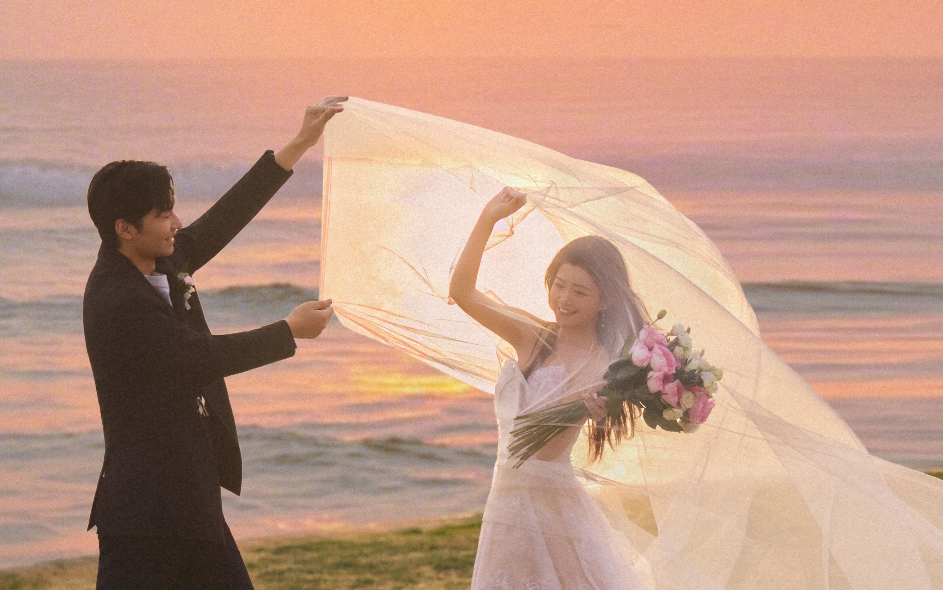 在廣州追一場氛圍感夕陽婚紗照，浪漫格頂滿