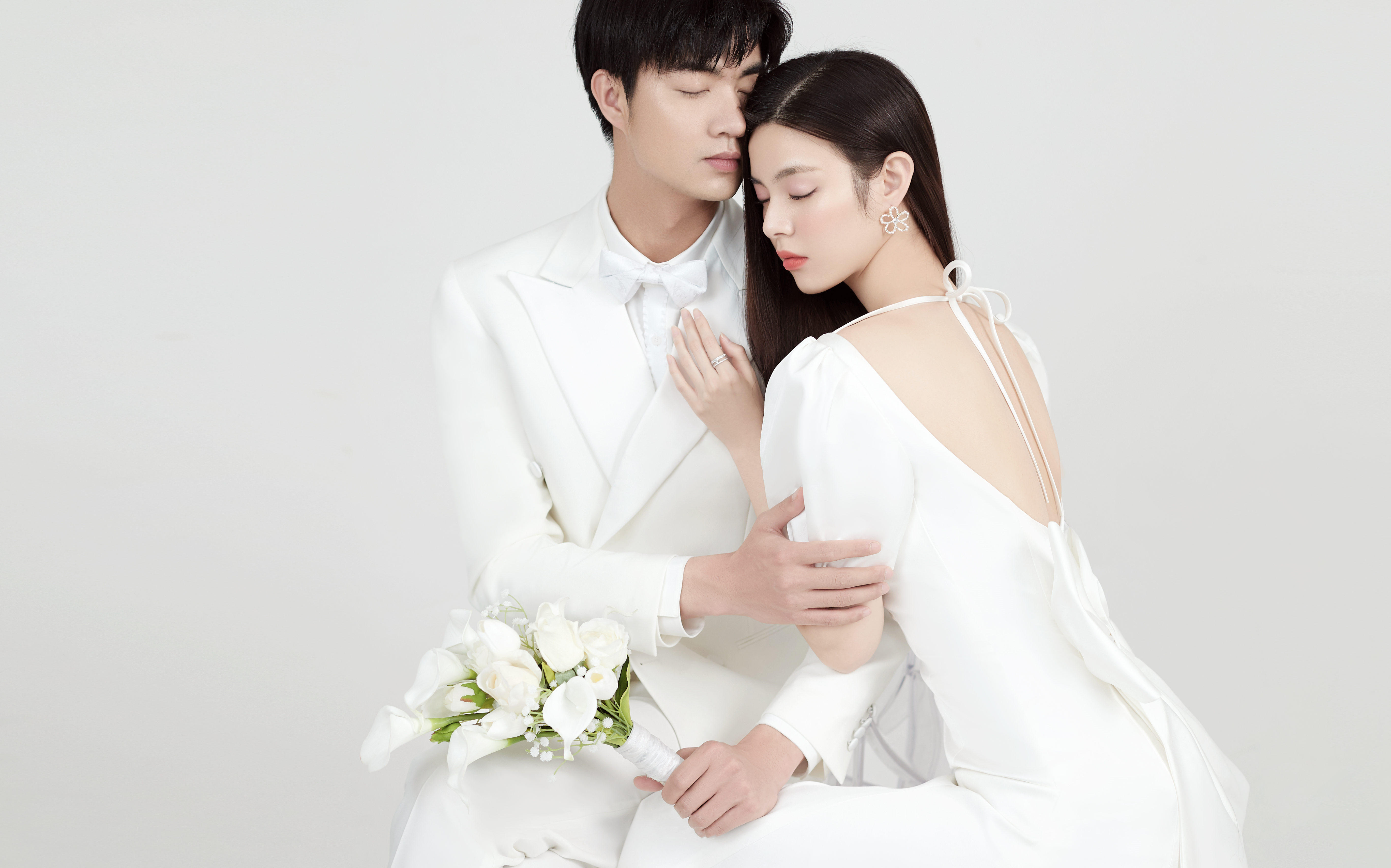 「纯洁爱情」简约纯洁极简婚纱照