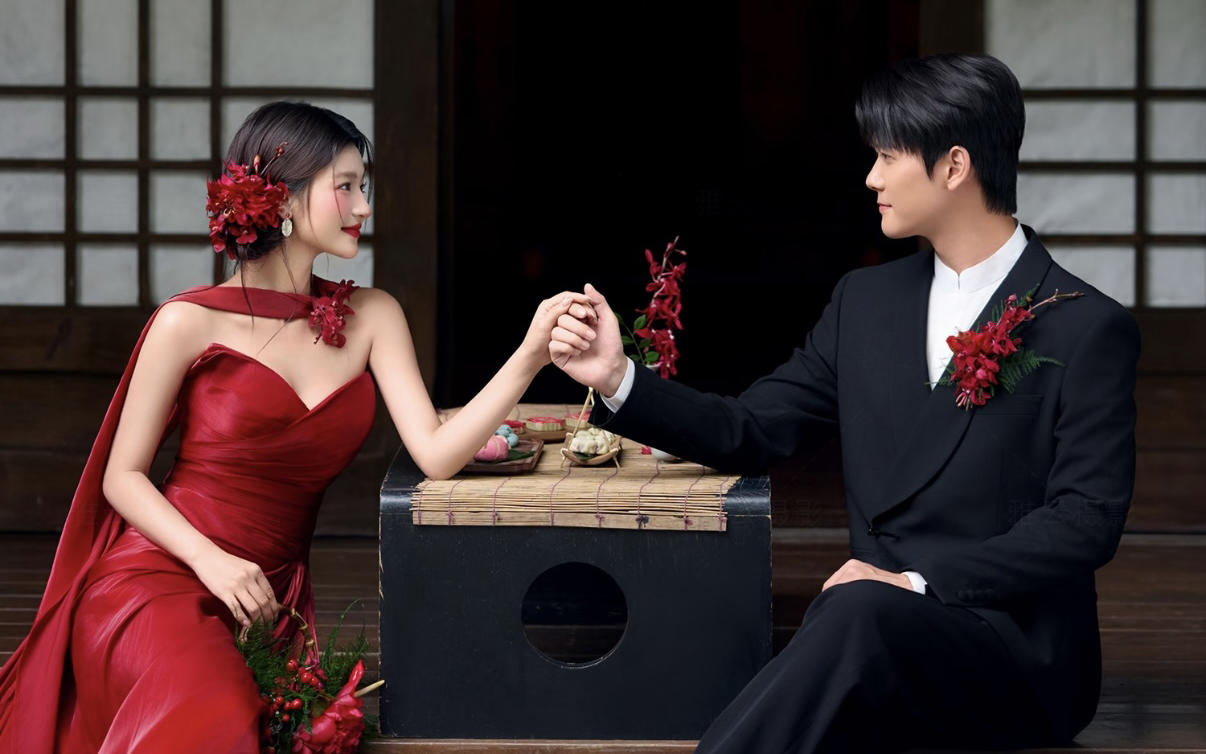 【优格】红颜古韵！一眼惊艳的新中式园林婚纱照