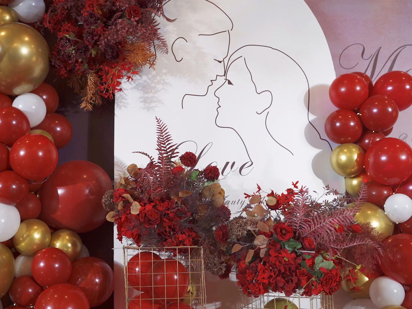 三和婚礼｜红色浪漫求婚　铁道１８９６酒店