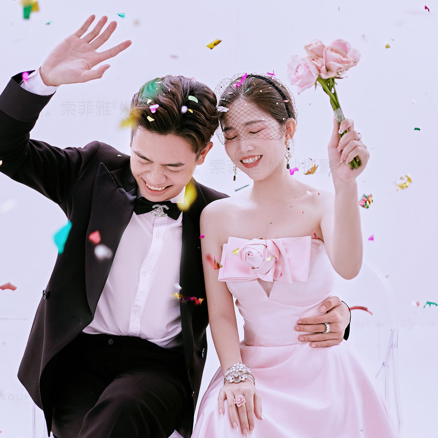 {真实客片}【INS内景】臻爱，超预期室内婚纱照