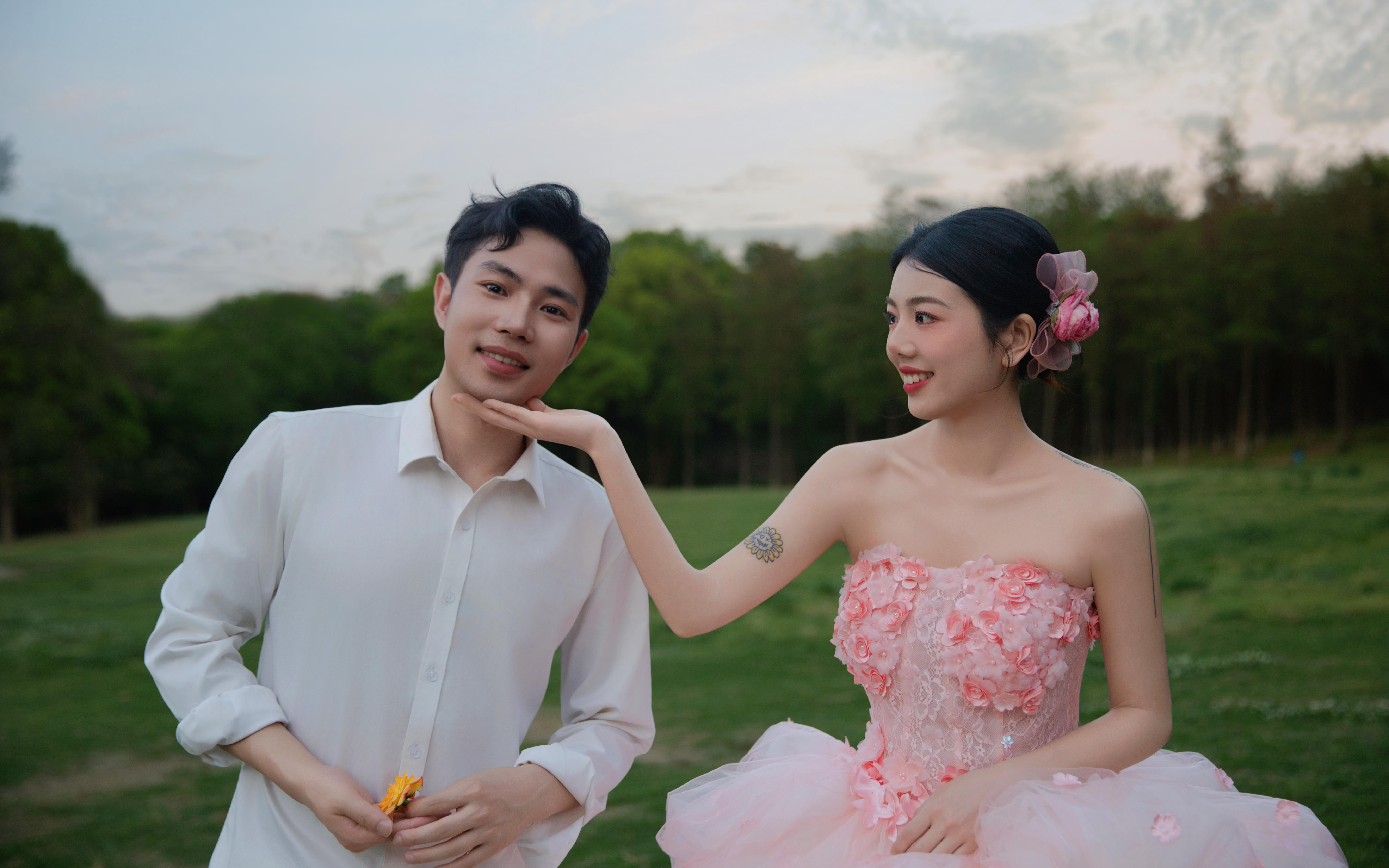 【施华洛摄影】樱花味的晚霞，与你的甜蜜约定