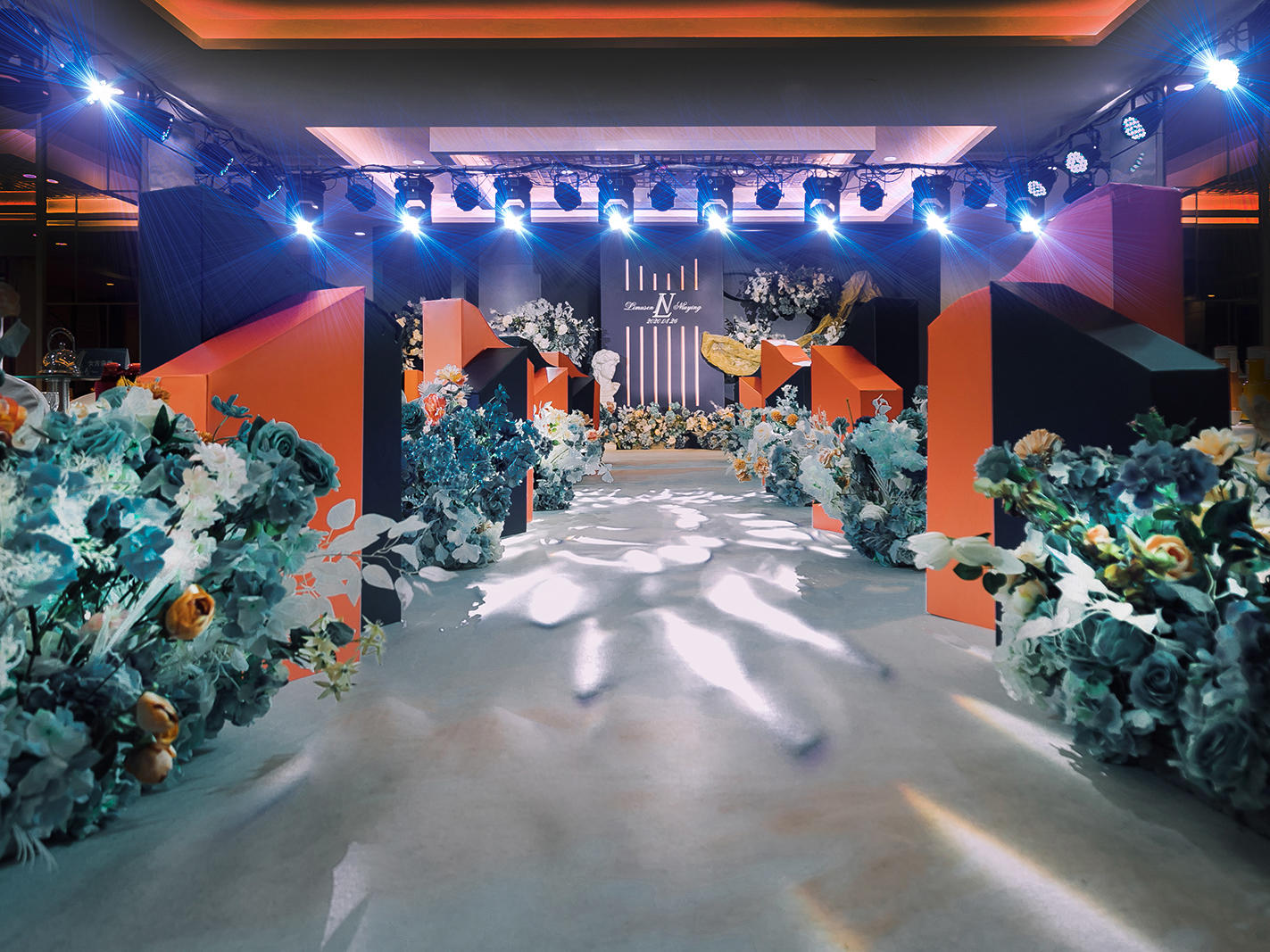 【ART婚礼】创意橙蓝撞色婚礼