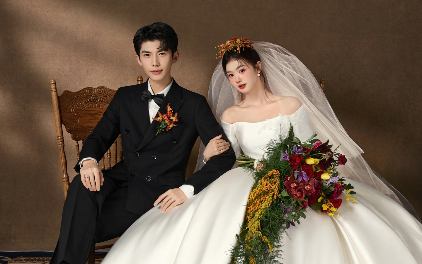 復古風婚紗照美到心巴 ！終于拍到了