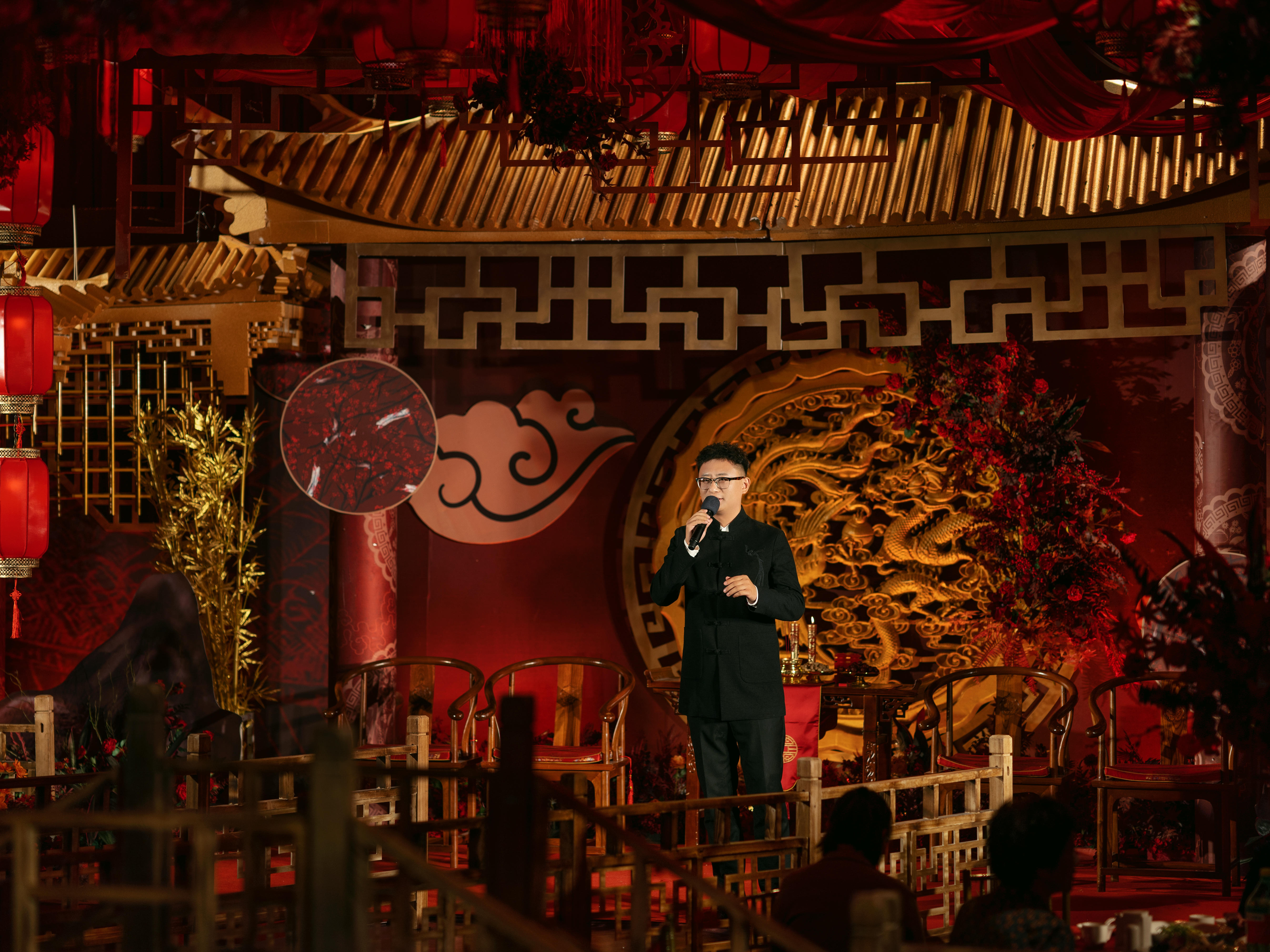 【国潮新中式】内涵主持，文化、幽默，喜娘+DJ