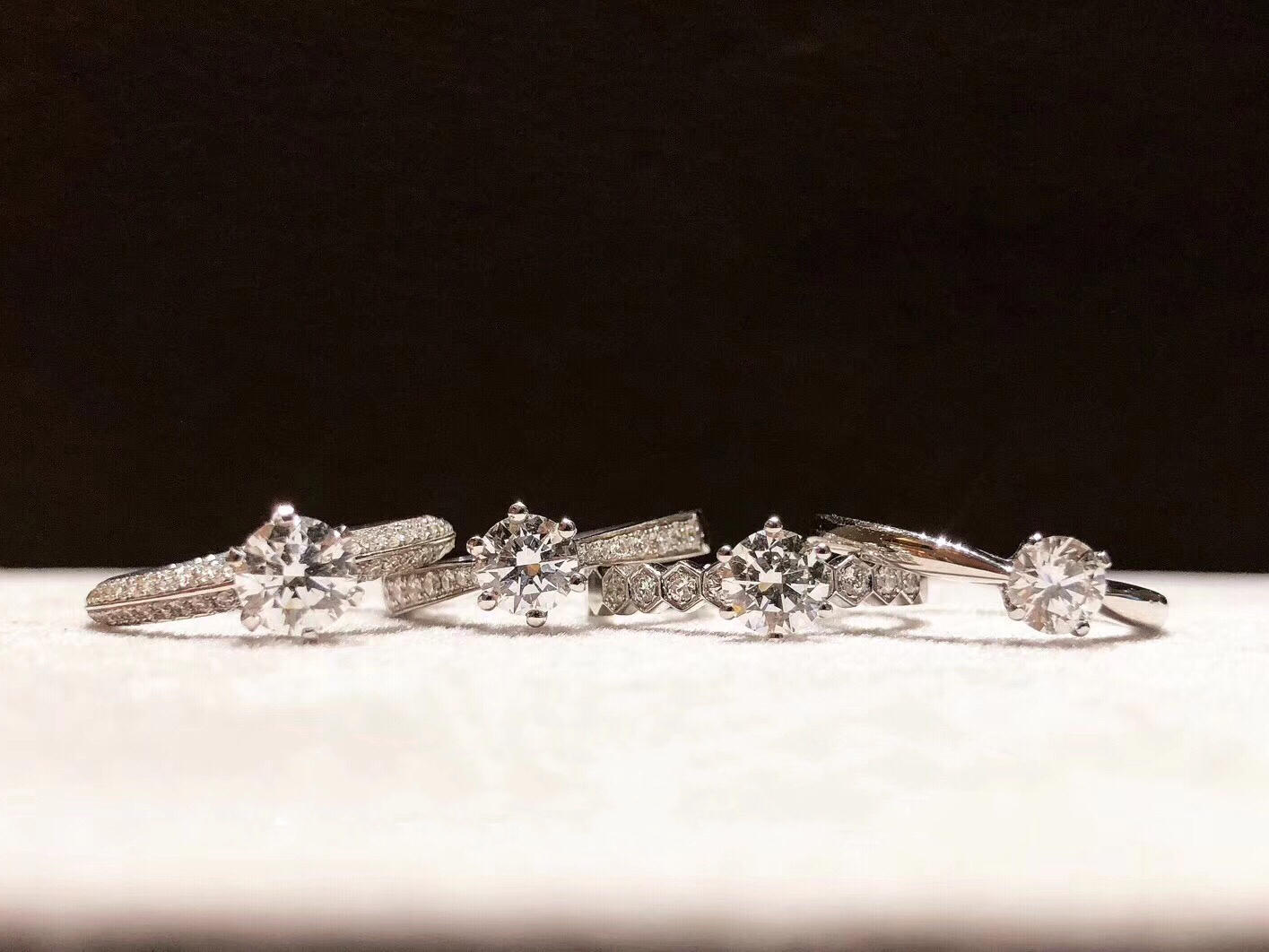 GIA 40分 蜂巢求婚订婚结婚钻戒