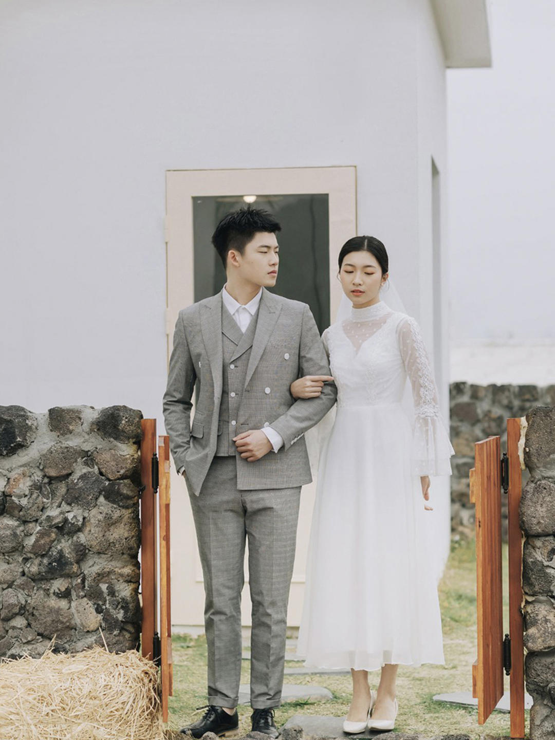 【绅士英伦风】韩版休闲西服马甲三件套