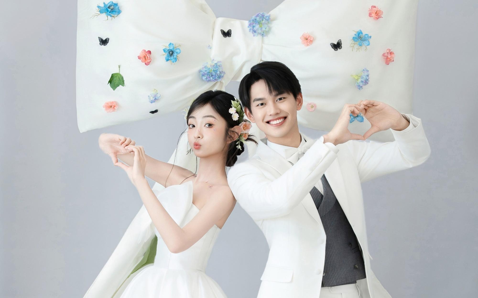 是誰還沒拍韓系小清新婚紗照??真的太甜啦