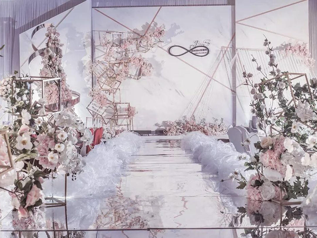 【桃夭】ins大理石风甜美婚礼--初心