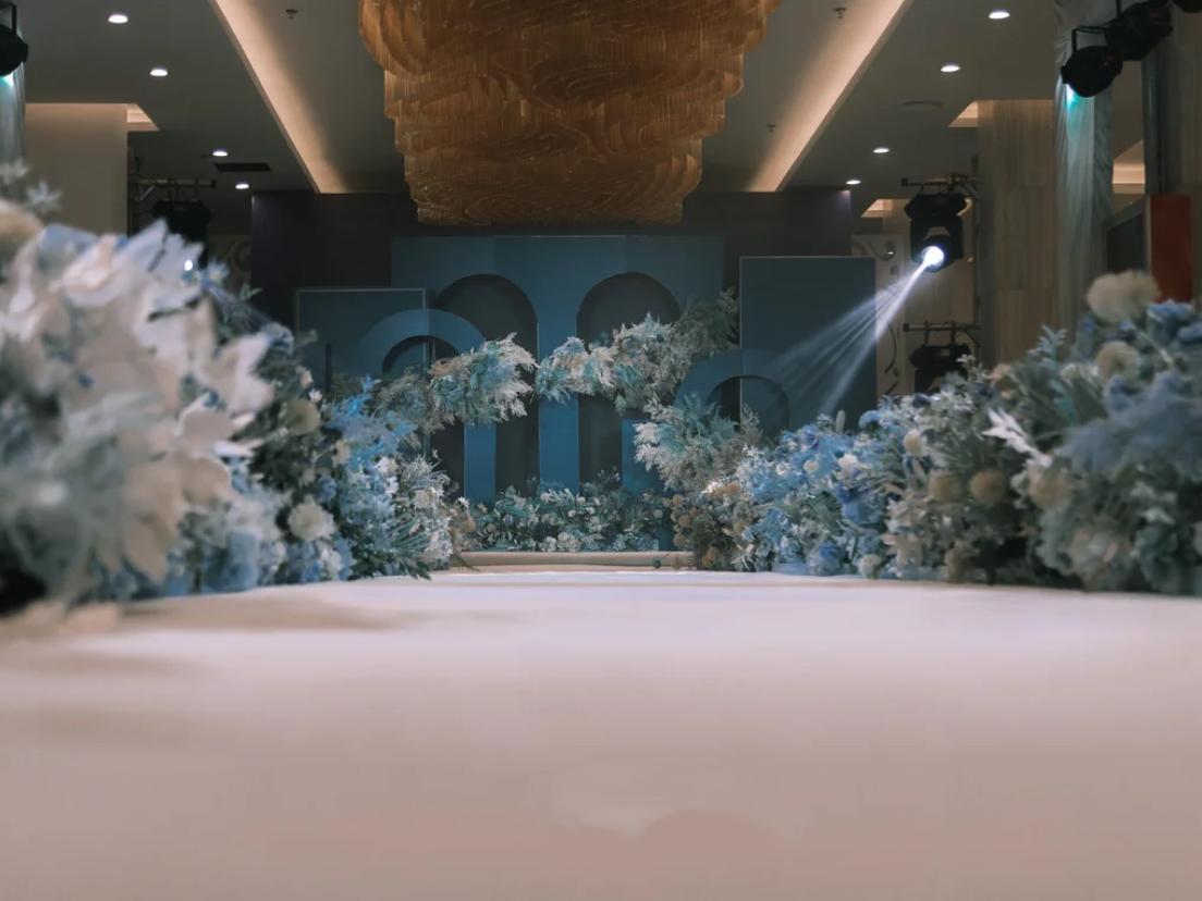 《壹合婚礼》孔雀绿婚礼 | 纯布置价格