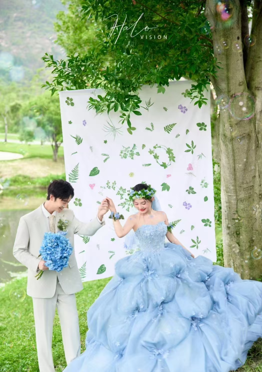 「高端定制」场景风格任选+ 私人原创定制婚纱照