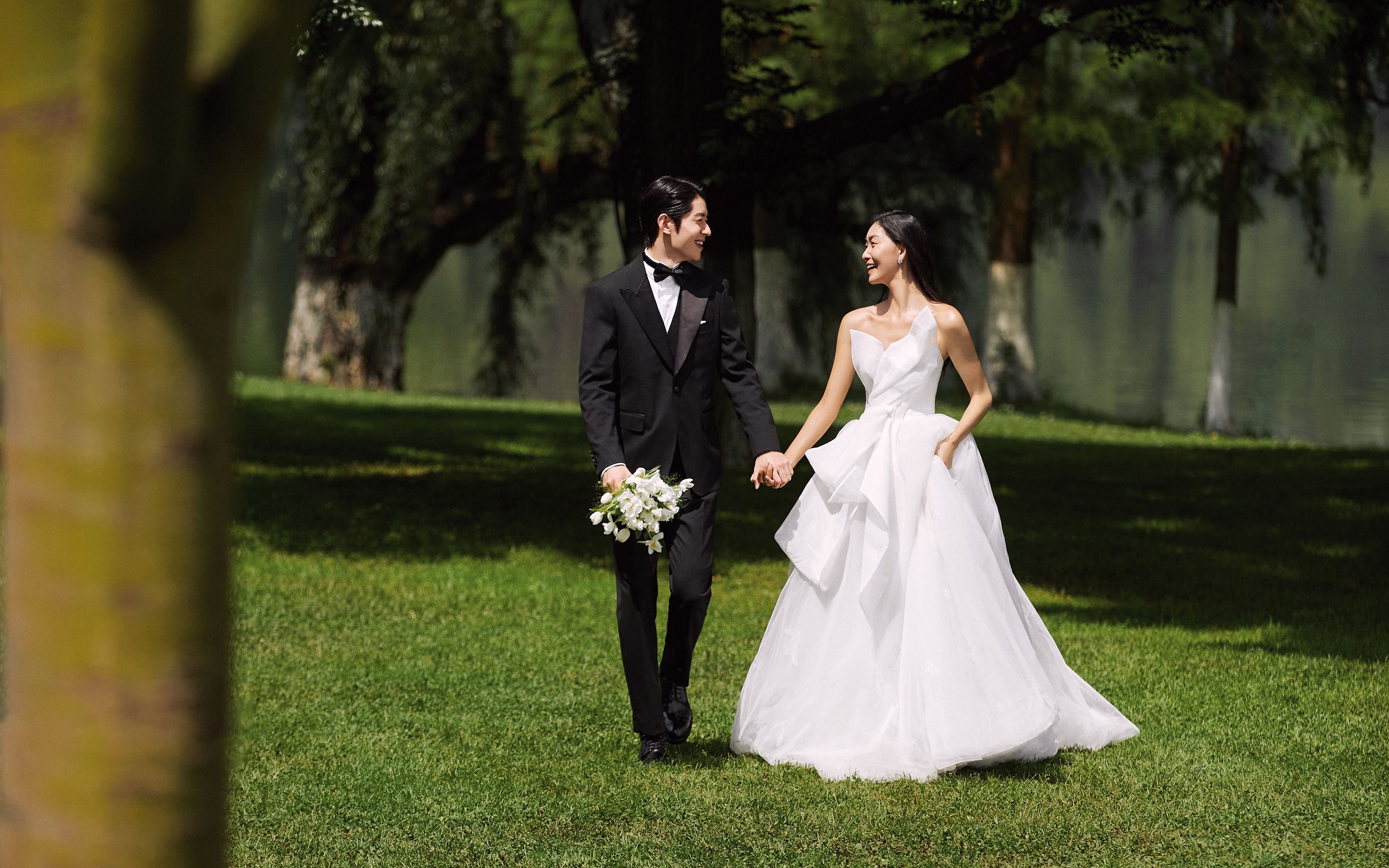 婚礼感森系环境婚纱照
