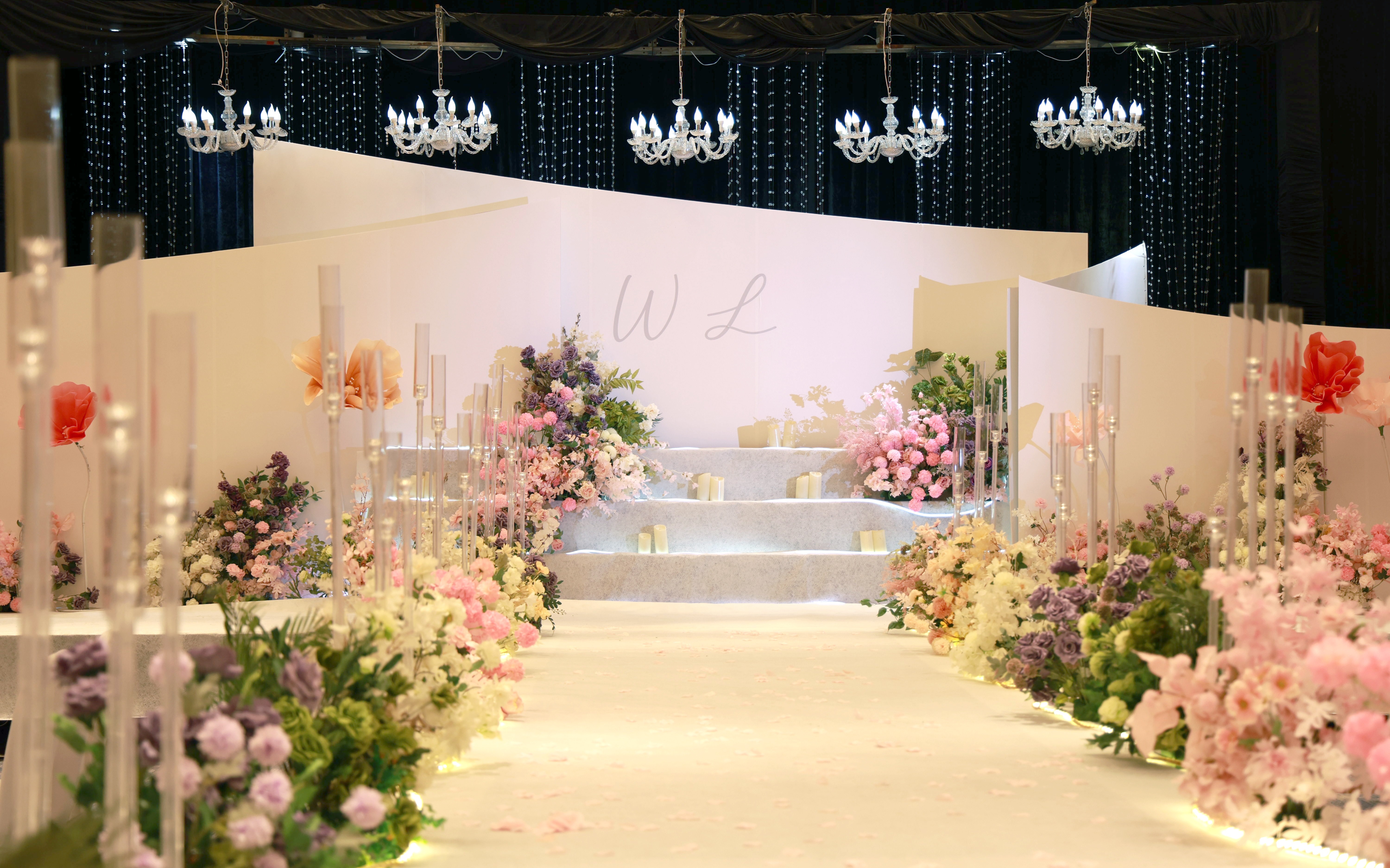 金盛婚礼 | 极简韩式花园风水晶婚礼