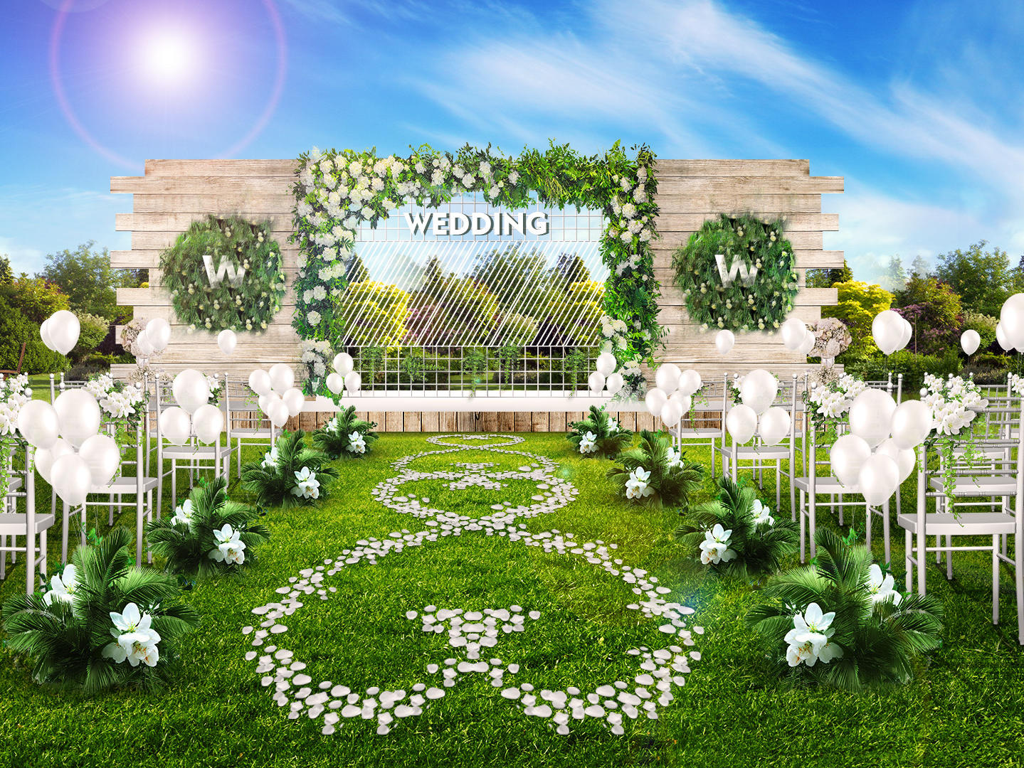 草坪婚礼       主题婚礼套餐