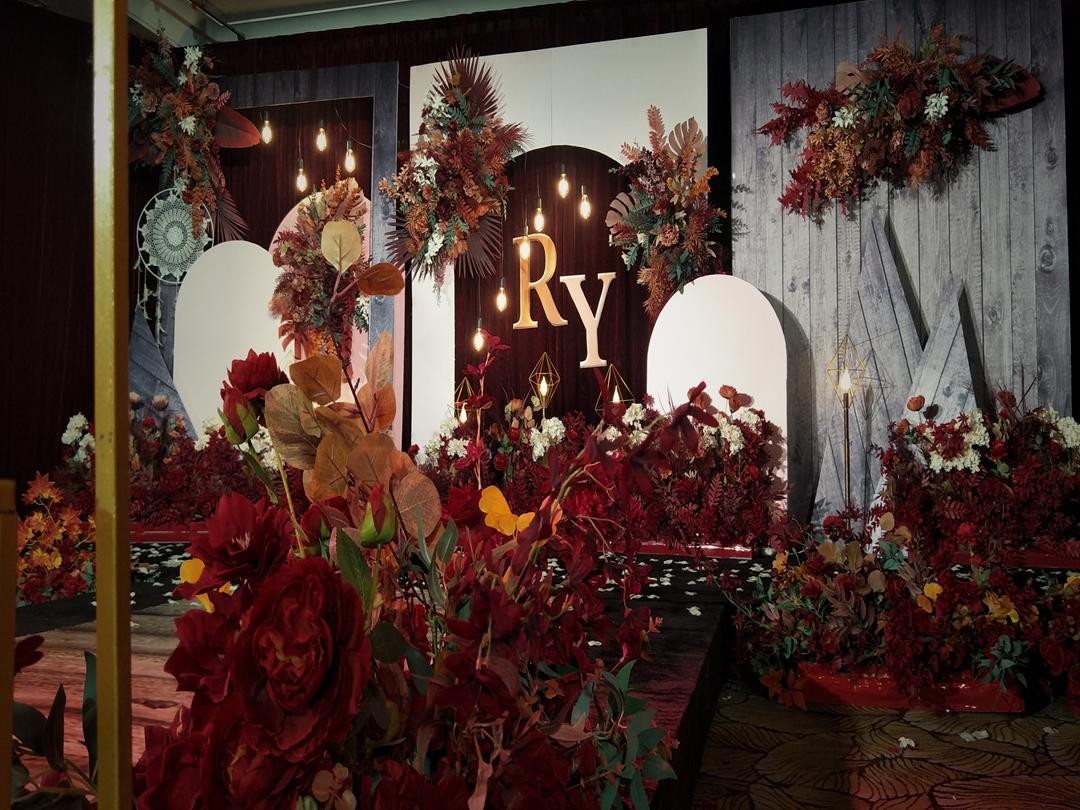 【红双喜婚礼】颐和酒店红色复古效果满分