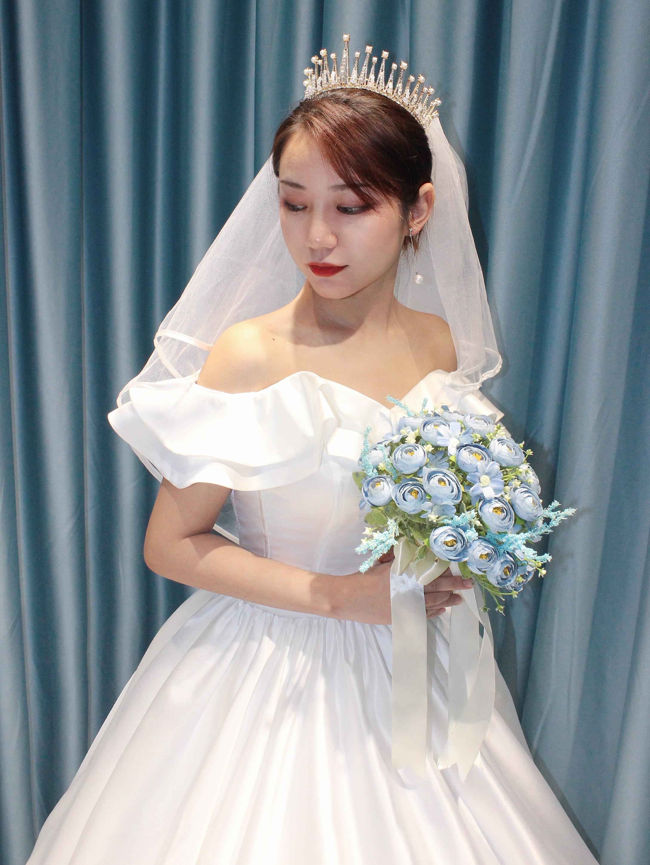 【想容婚纱】公主系列轻奢复古主纱+龙凤褂套系