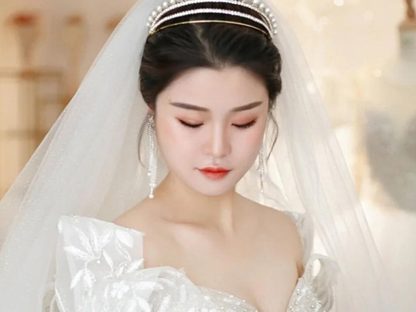 【致青春造型】结婚当天新娘到店回门宴妆380