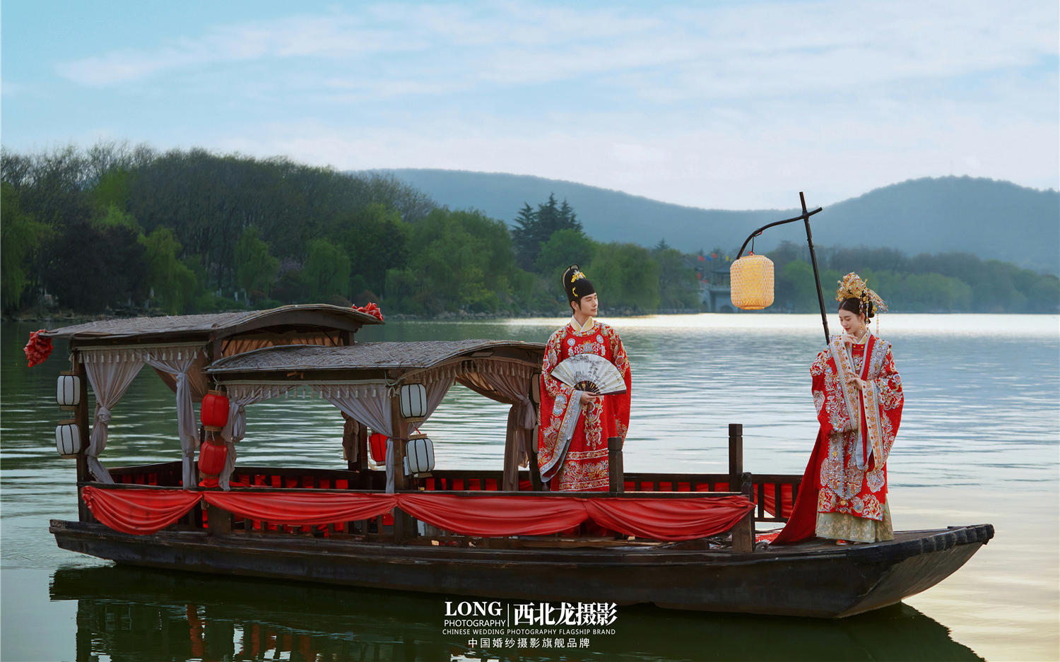 【西北龙摄影】拍了超火的水上汉服婚纱照